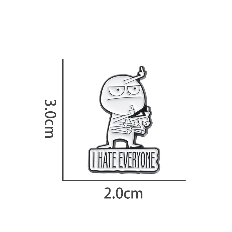 Funny Metal Pin Badge by Topboring