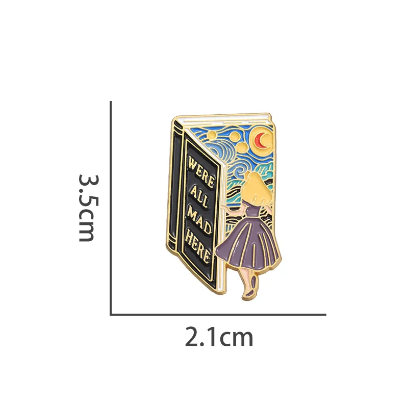 Minimalist Funny Cartoon Star Metal Enamel Pin Badge