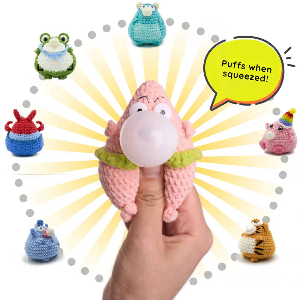 TOPBORING  🐚Patrick - Crochet Stress Squeezie Fidget Toy