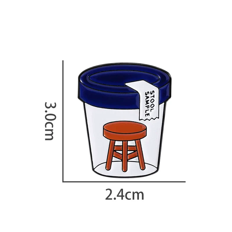 Cool Quirky Metal Pin Badge Metal Pin Badge V22