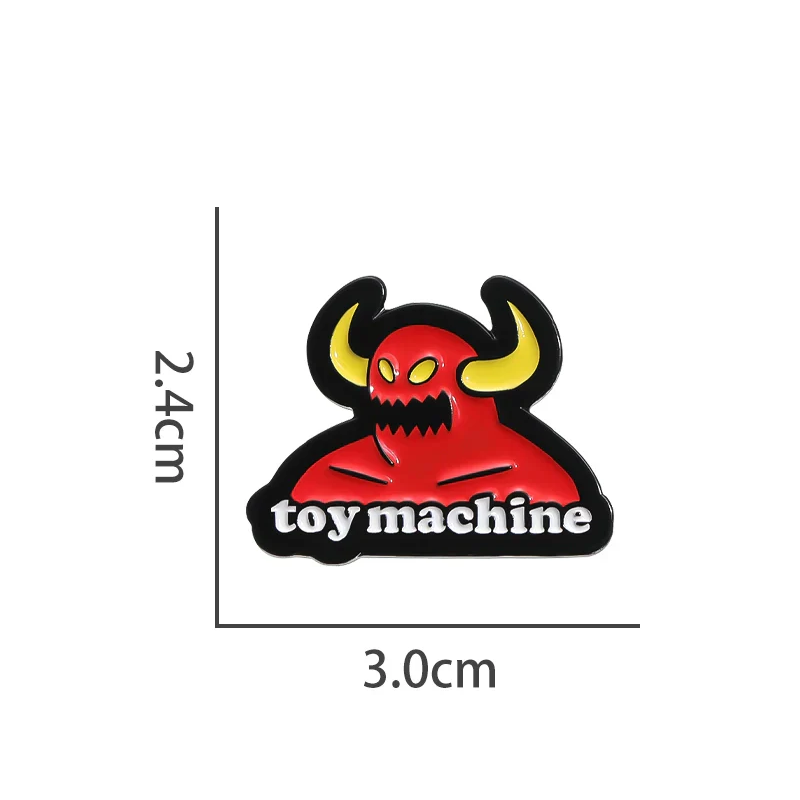 Cute Cartoon Metal Pin Badge by Topboring