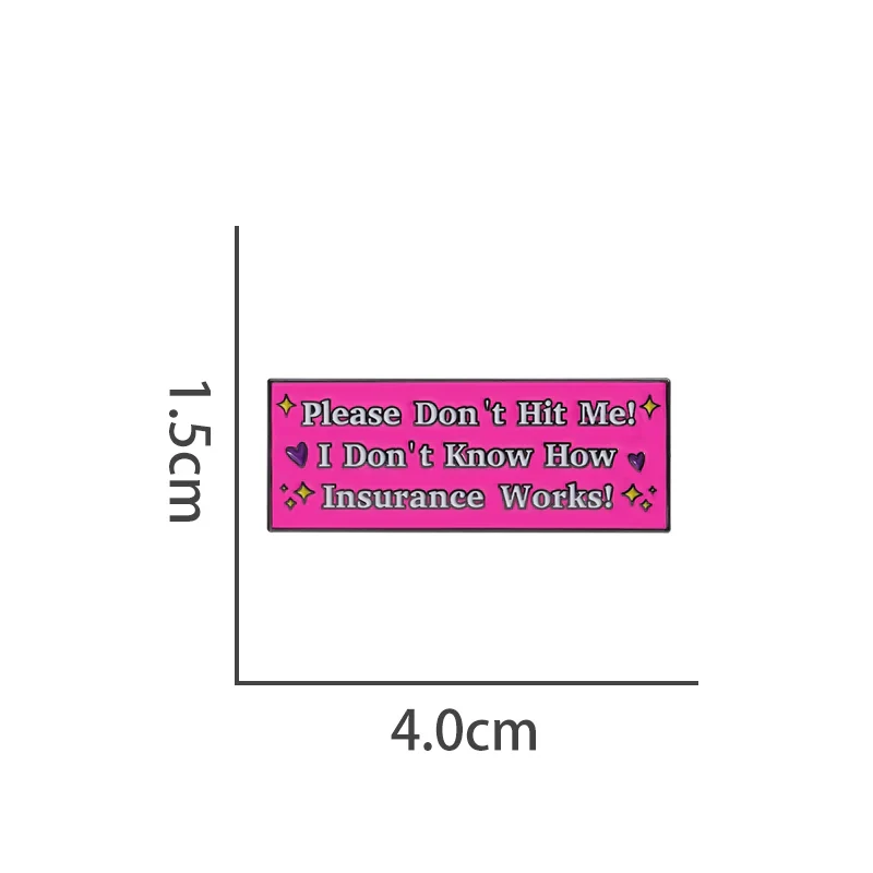 Quirky Quirky Pink Metal Metal Pin Badge