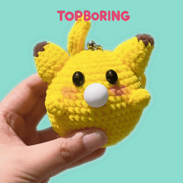 Pikachu-Crochet Stress Squeezie Fidget Toy 
