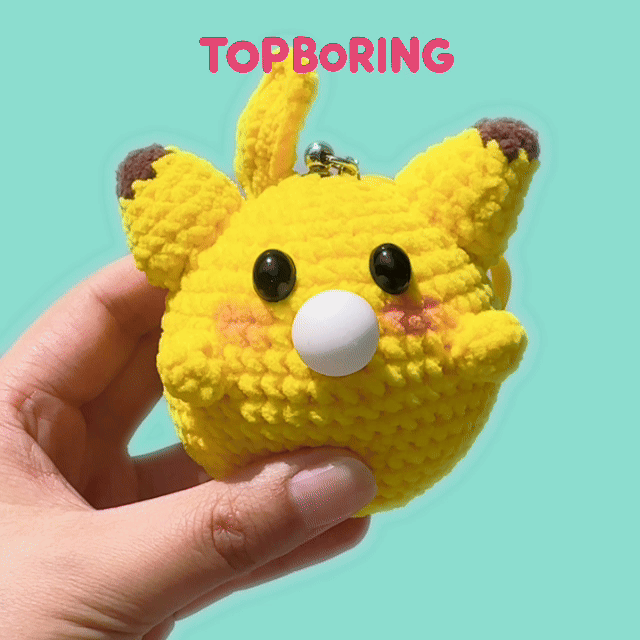 Pikachu-Crochet Stress Squeezie Fidget Toy 