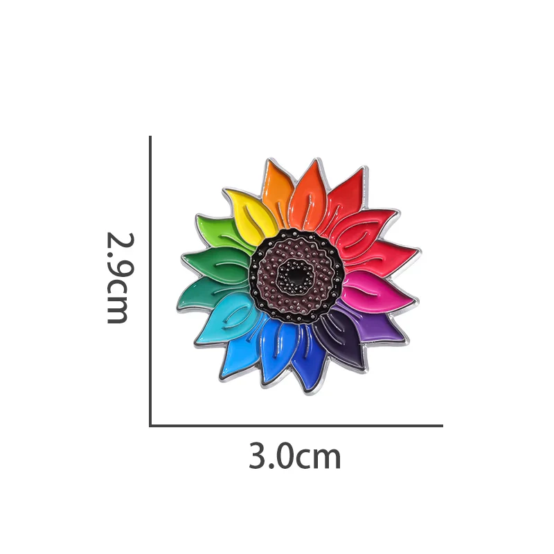 Quirky Stylish Rainbow Metal Pin Metal Pin Badge