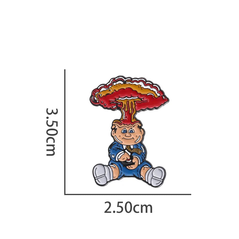 Charming Cartoon Metal Pin Badge by Topboring