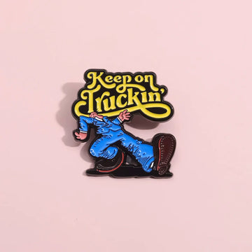 Cute Cartoon Metal Pin Badge by Topboring