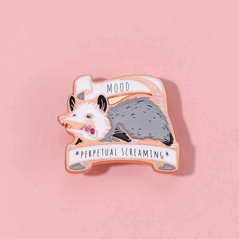 Cute Cartoon Pig Metal Pin Badge by Topboring