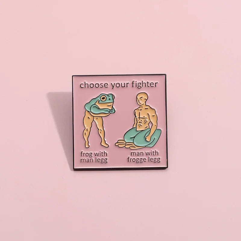 Cute Frog Metal Pin Badge by Topboring