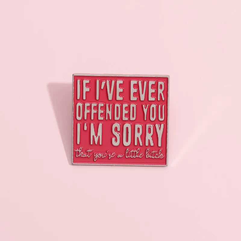 Elegant Metal Pin Badge by Topboring