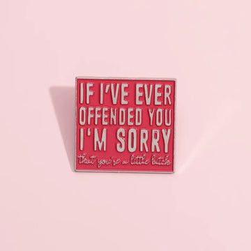 Elegant Metal Pin Badge by Topboring