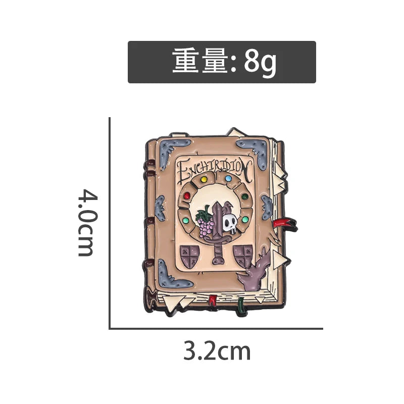 Cute Skull Cartoon Metal Pin Badge by Topboring