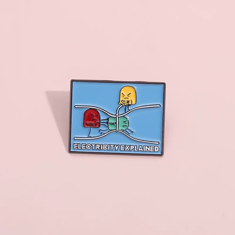 Funny Cartoon Metal Pin Badge by Topboring