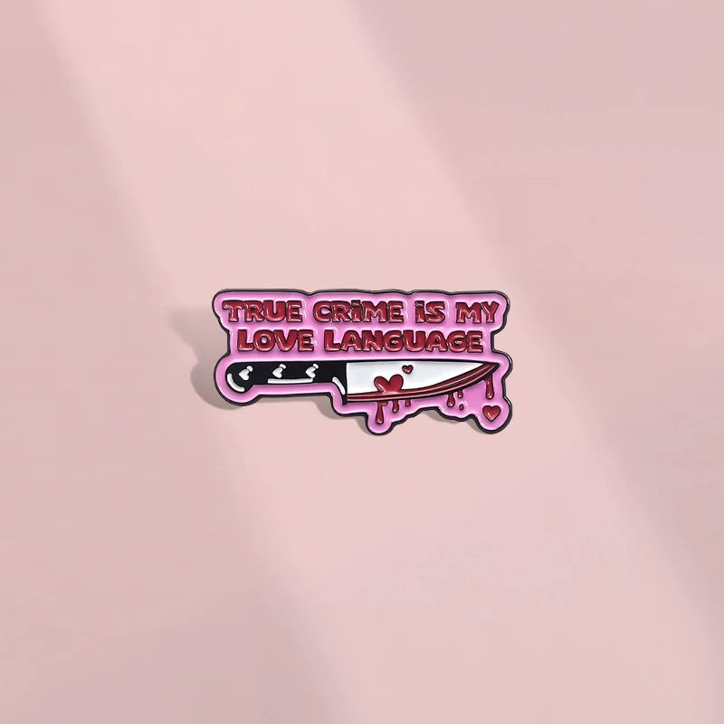 Whimsical Metal Pin Badge by Topboring