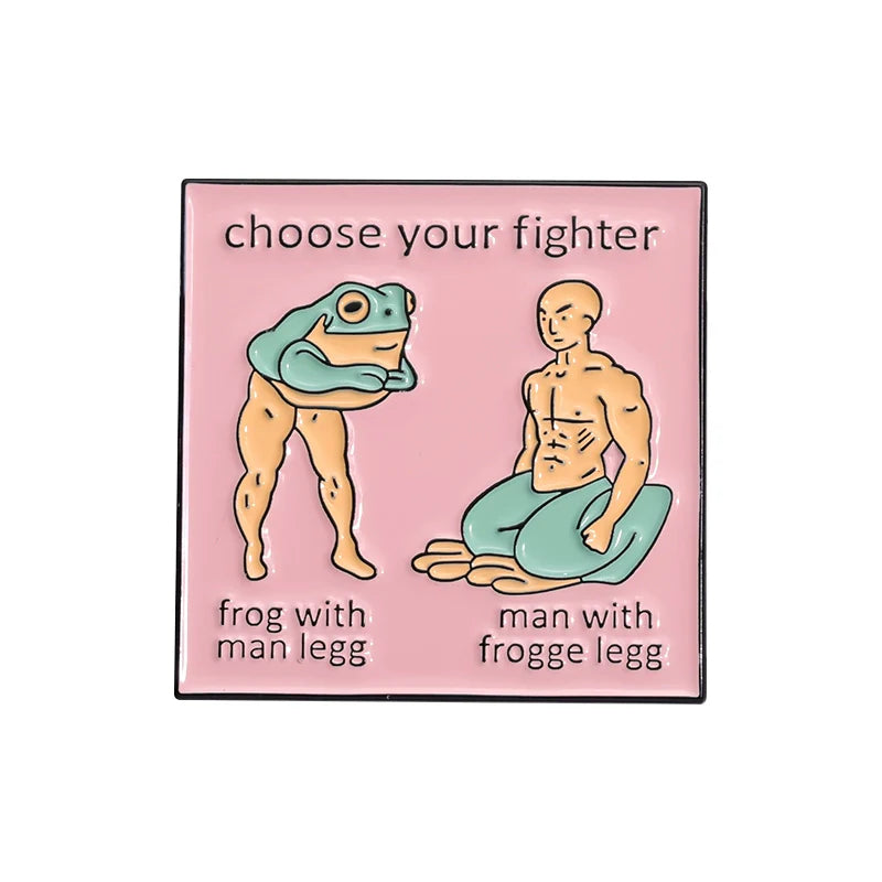 Cute Frog Metal Pin Badge by Topboring