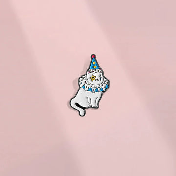 Cute Cartoon Cat Metal Pin Badge by Topboring