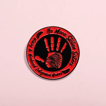 Quirky Red Metal Pin Badge by Topboring