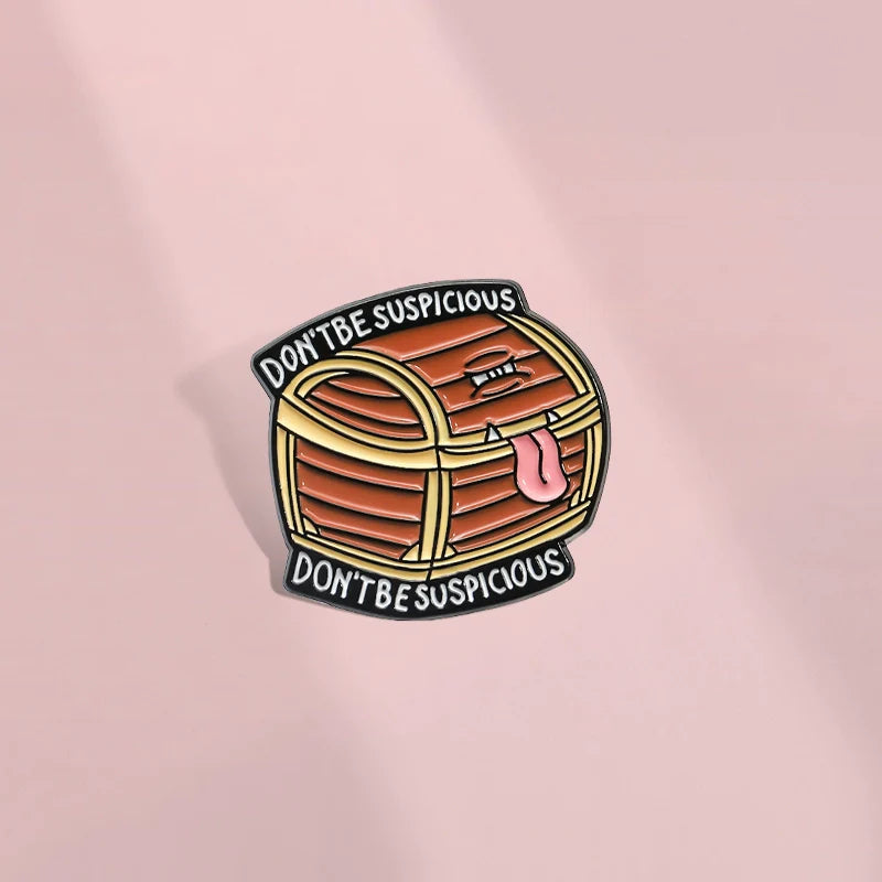 Cute Cartoon Metal Pin Badge by Topboring