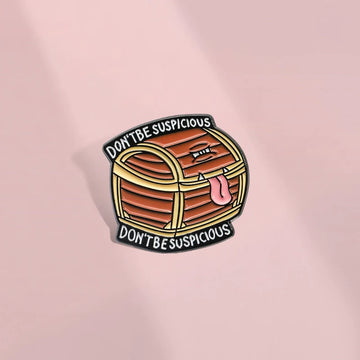 Cute Cartoon Metal Pin Badge by Topboring