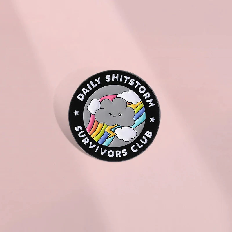 Cute Cloud Metal Pin Badge by Topboring