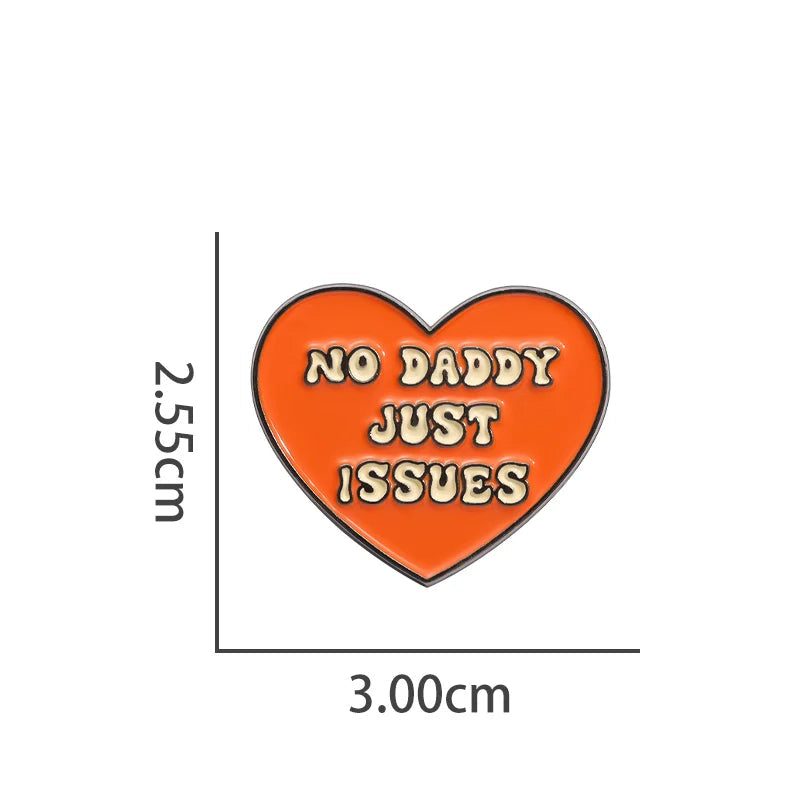 Cartoon Playful Heart Metal Pin Metal Pin Badge