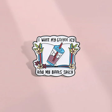 Charming Coffee Metal Pin Badge by Topboring
