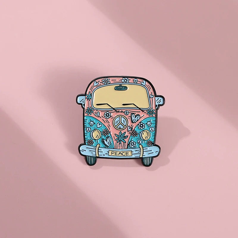 Charming Flower Metal Pin Badge by Topboring
