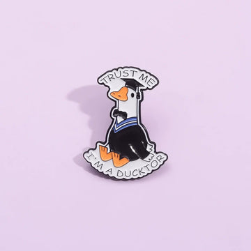 Playful Metal Pin Badge by Topboring