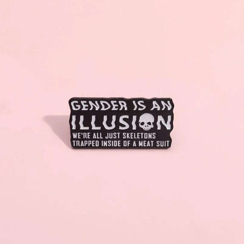 Elegant Metal Pin Badge by Topboring