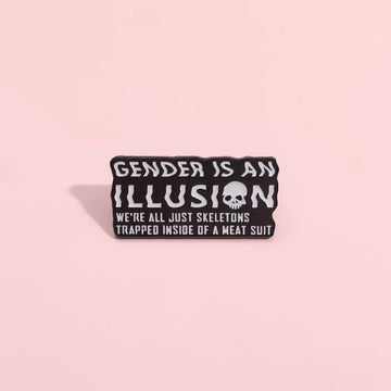 Elegant Metal Pin Badge by Topboring