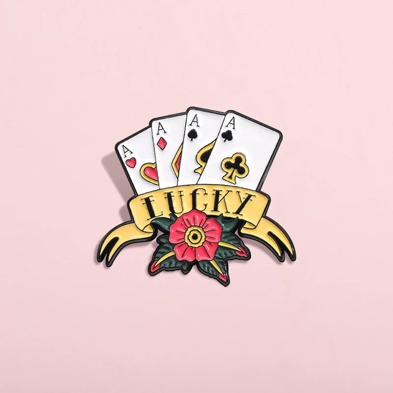 Quirky Flower Metal Pin Badge by Topboring