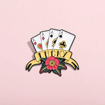 Quirky Flower Metal Pin Badge by Topboring