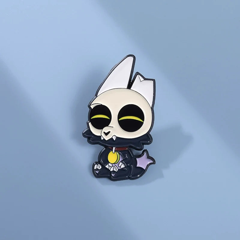 Cute Cat Metal Pin Badge by Topboring
