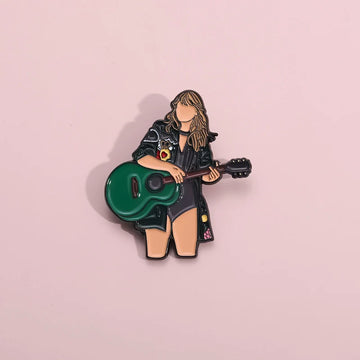Whimsical Metal Pin Badge by Topboring