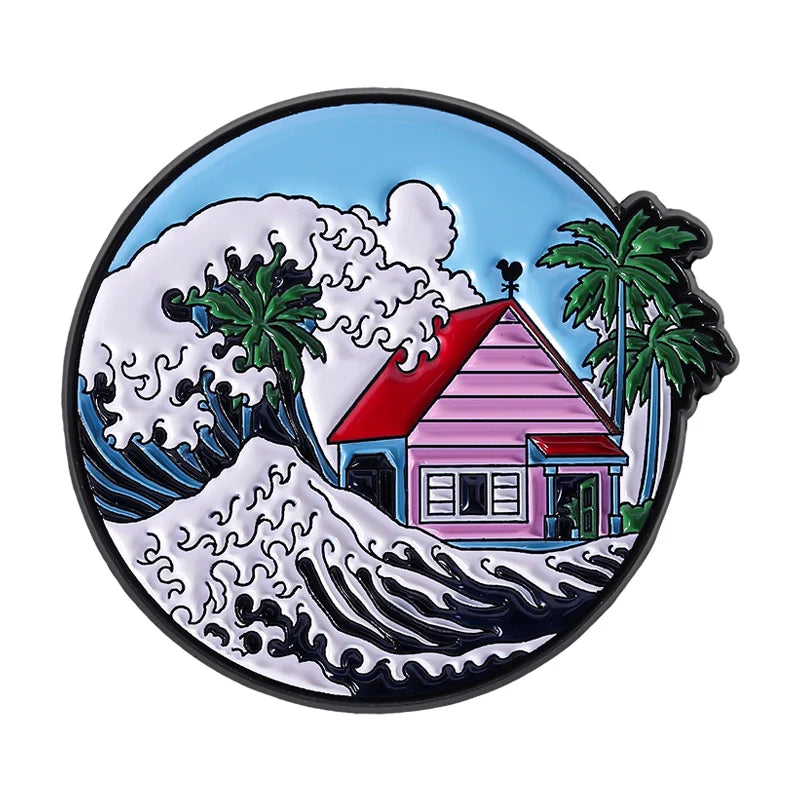 Cute Retro Cartoon Metal Pin Metal Pin Badge