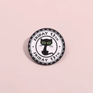 Cute Cartoon Cat Metal Pin Badge by Topboring
