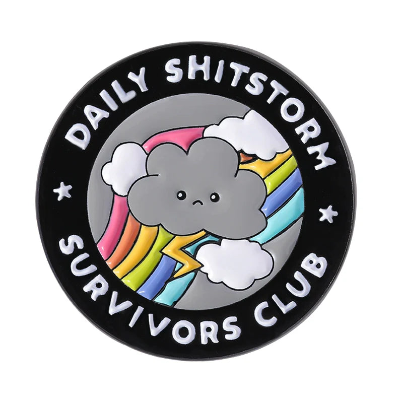 Lovely Cute Cloud Metal Pin Soft Enamel Pin Badge