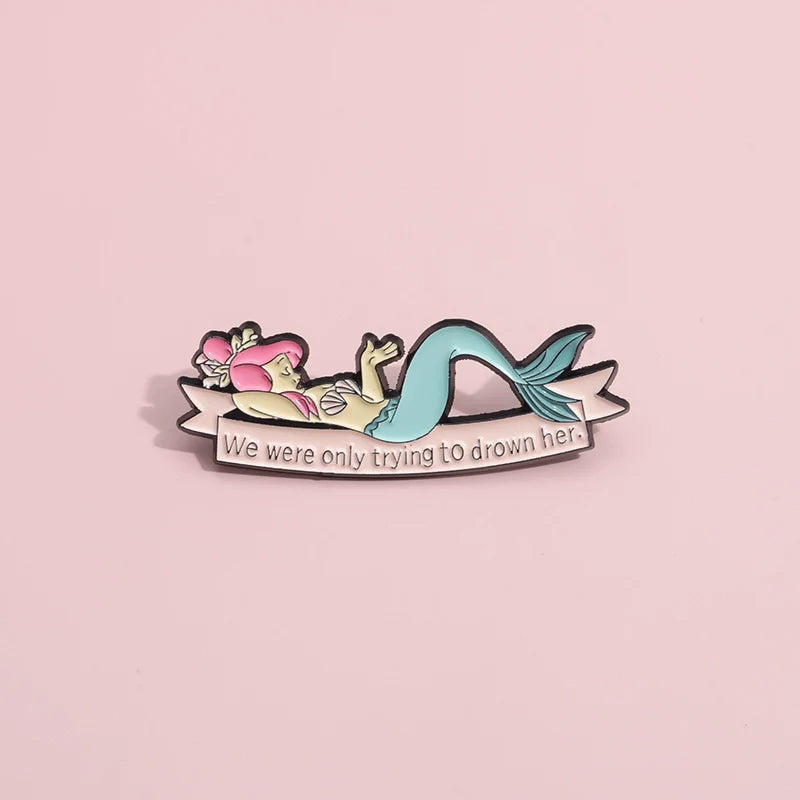 Cool Fish Metal Pin Badge by Topboring