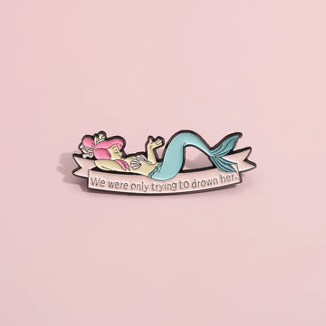 Cool Fish Metal Pin Badge by Topboring