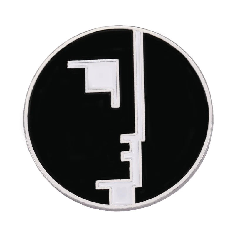 Playful Metal Pin Badge by Topboring