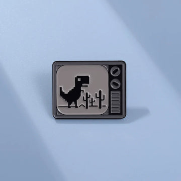 Mini Cartoon Dinosaur Metal Pin Badge by Topboring