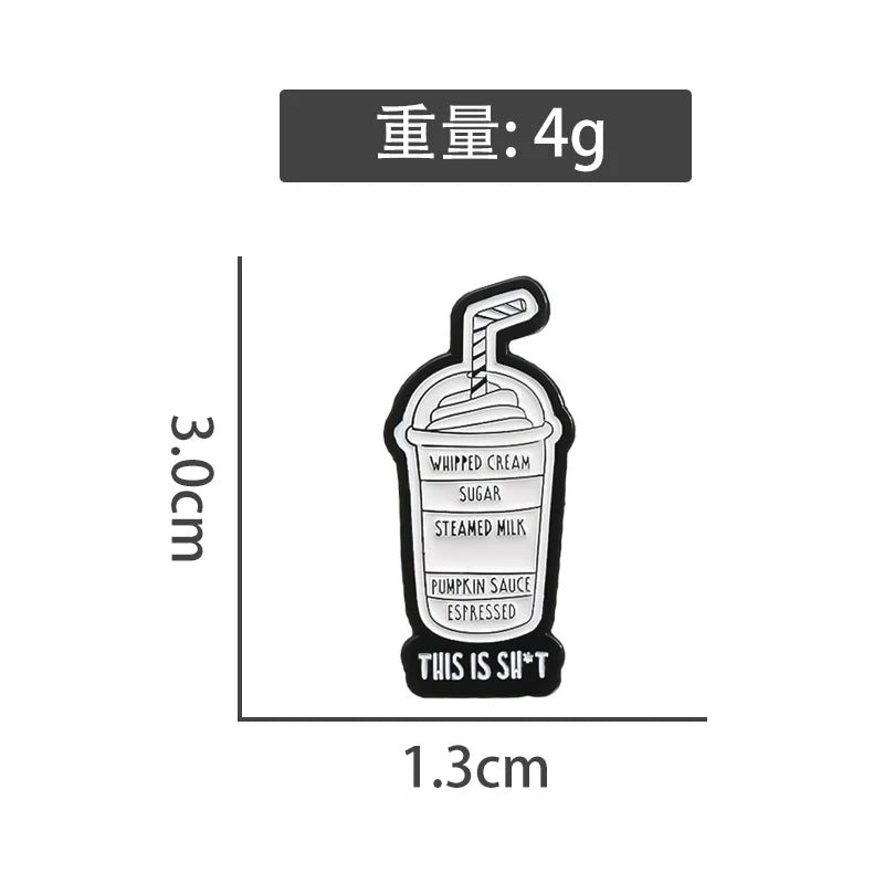 Funny Cute Cartoon Metal Pin Metal Pin Badge Ver2