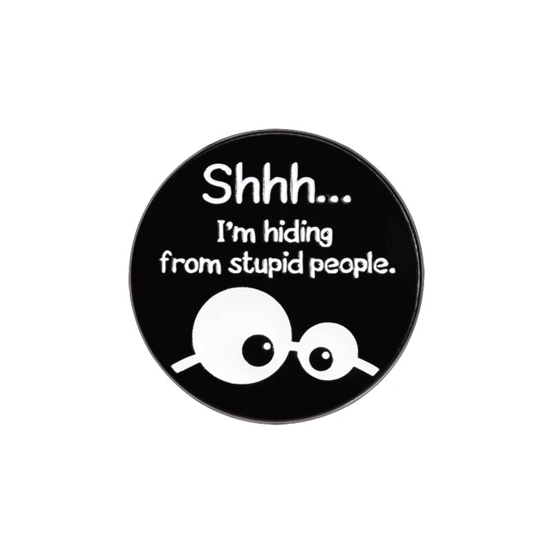 Playful Cute Metal Pin Badge Metal Pin Badge Style2