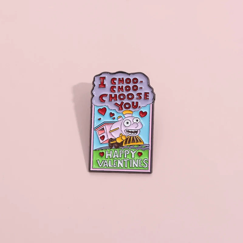 Kawaii Cartoon Metal Pin Badge by Topboring