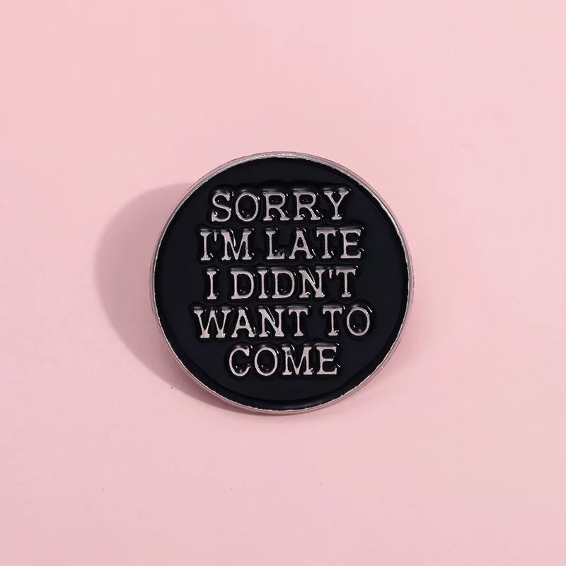 Bold Metal Pin Badge by Topboring