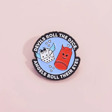 Elegant Ghost Metal Pin Badge by Topboring