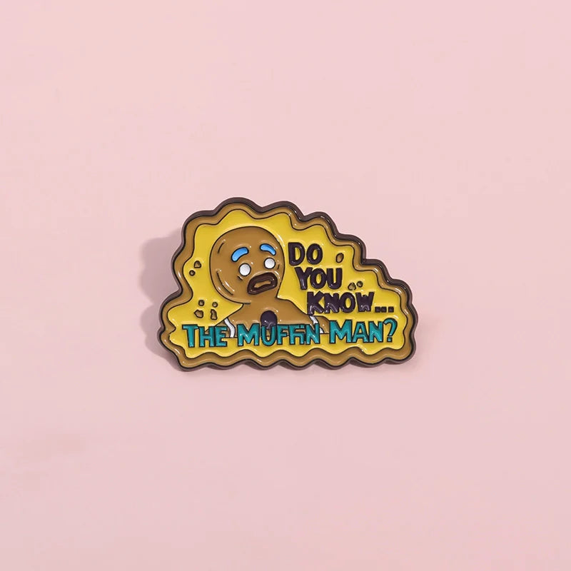 Cute Cartoon Metal Pin Badge by Topboring