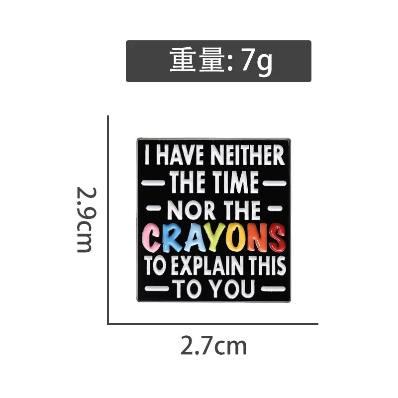 Playful Metal Pin Badge by Topboring