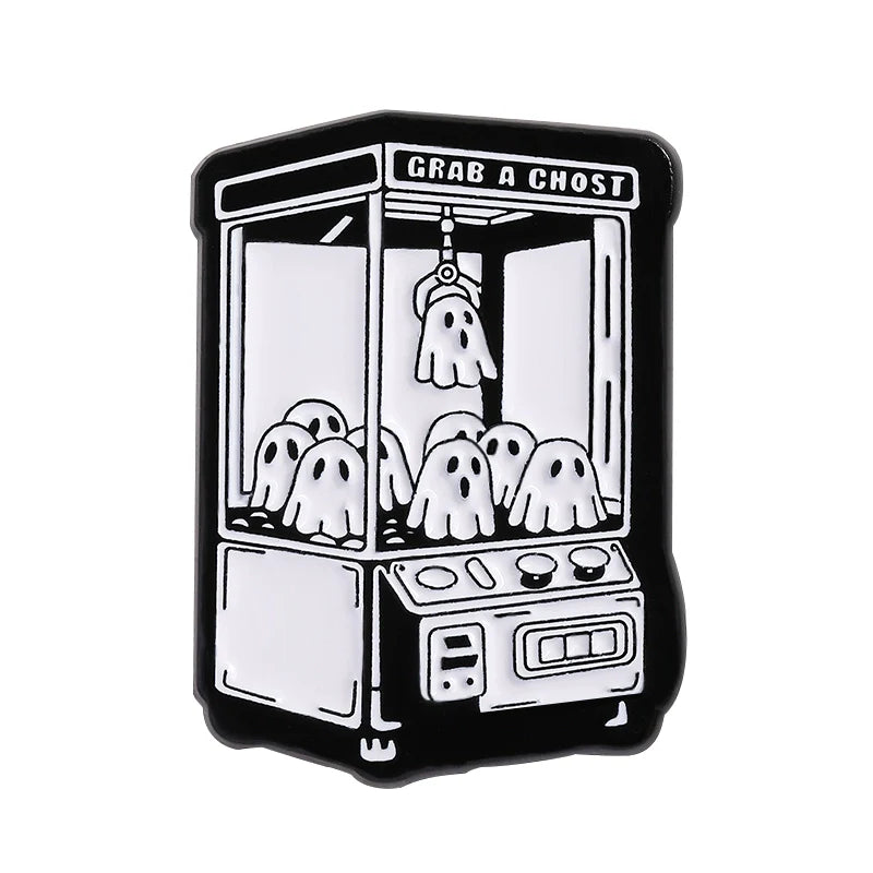 Cute Grab Metal Pin Badge by Topboring