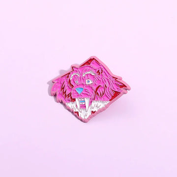 Cute Cartoon Lion Metal Pin Badge by Topboring